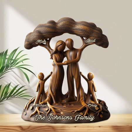 Personalized Acrylic Family Tree Sculpture – A Beautiful Keepsake for Your Family